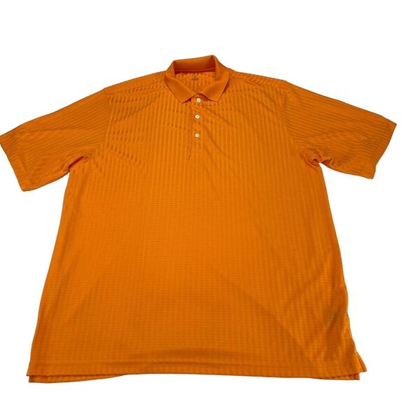 Jack Nicklaus Polo Shirt Mens Size XL Yellow Plaid Golf Performance Short Sleeve - Picture 1 of 13